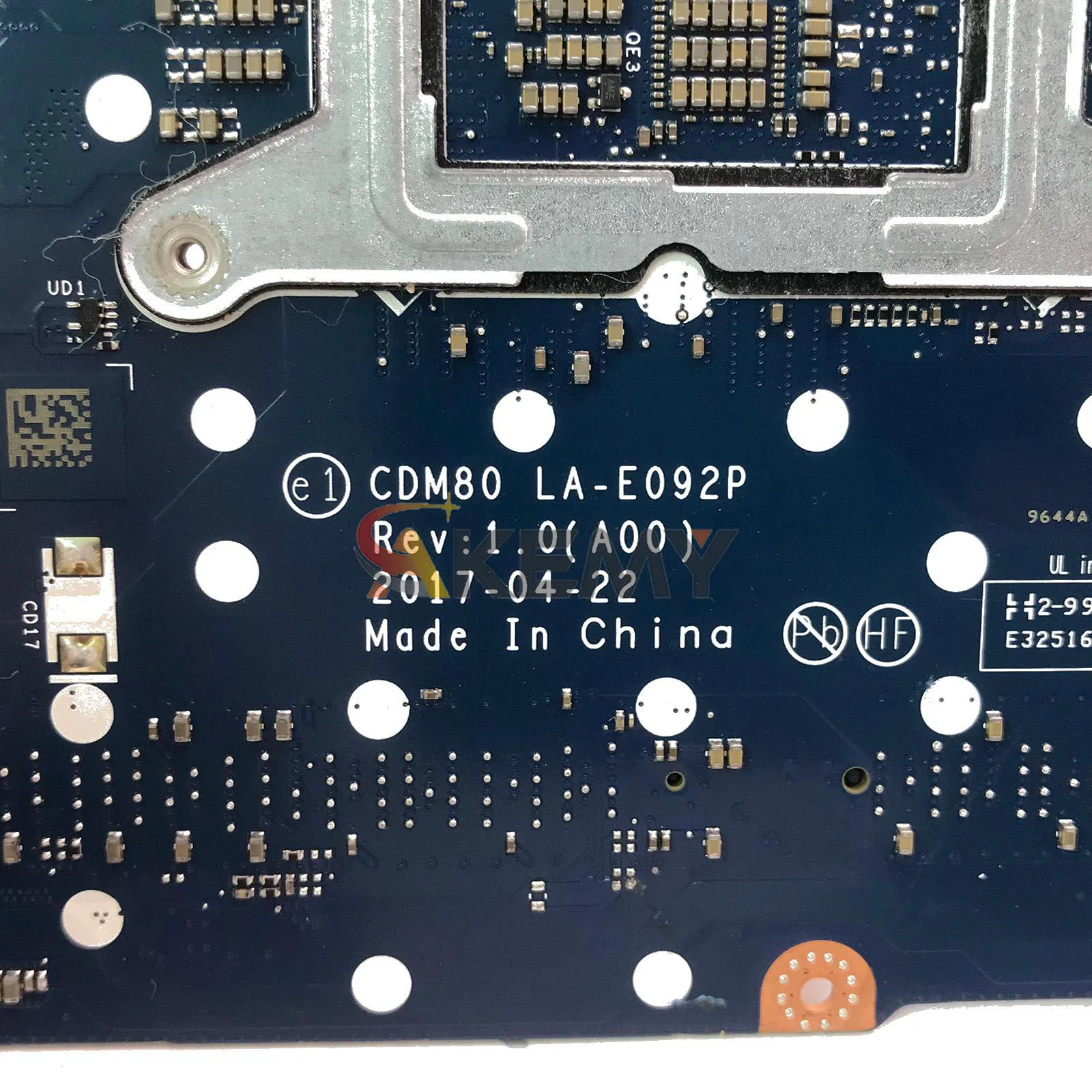 Para dell latitude 5580 placa-mãe do portátil LA-E092P 07w357 0309w1 07rd9d 0dvmc 0309w1 i5 i7 930mx notebook mainboard testado ok