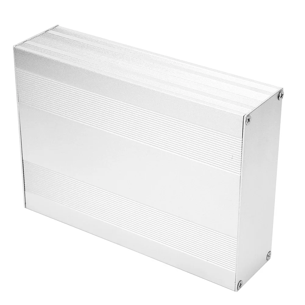 Aluminum Box DIY Aluminum Box Instrument Cooling Box PCB Electronic Project Box 54 × 145 × 200 Mm for Electronic Products