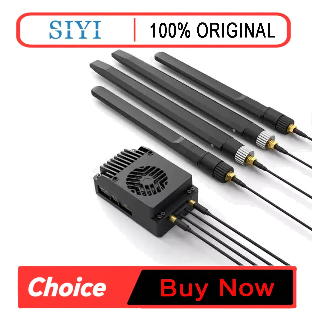 SIYI SIYI UniRC 10 Pro Air Unit New 2026 RC Accessories 16CH S.Bus Dual Ethernet Port Quick-Release Antenna for FPV UAV Drone