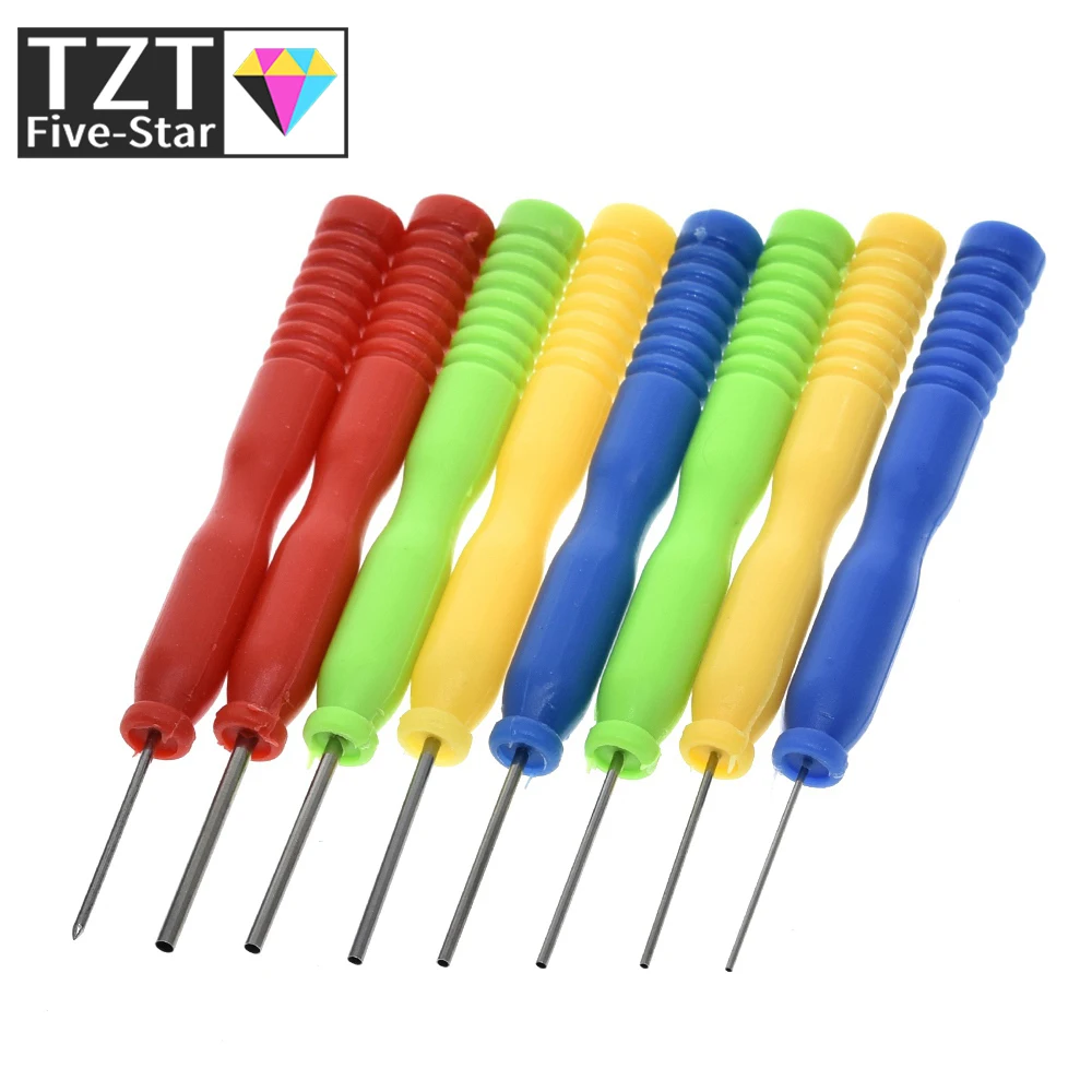 TZT 8 Pcs/Lot Mixed Stainless Steel Non-stick Tin Hollow Core Needle Kits For Soldering Assist Accessories