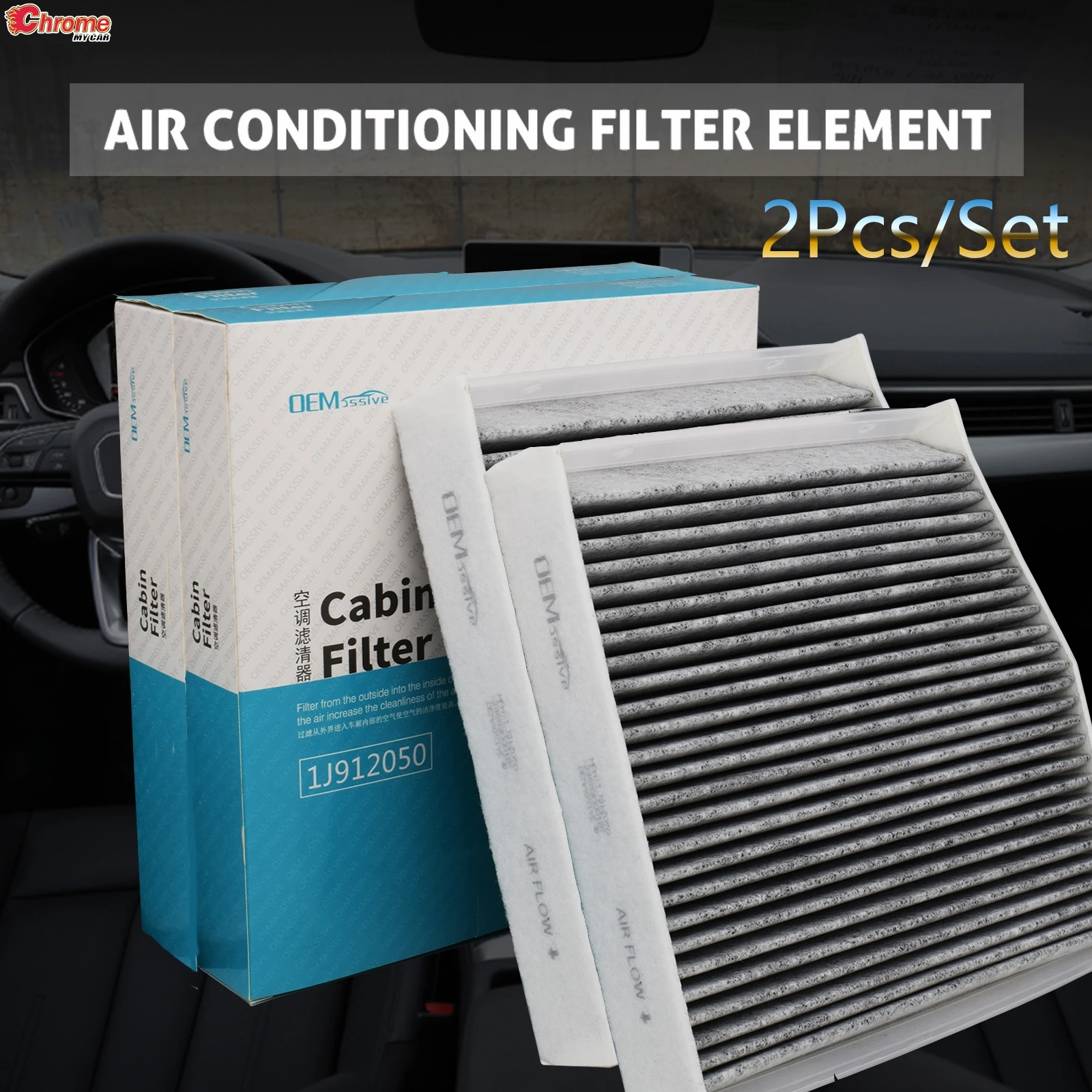 2PCS Car Interior Pollen Cabin Air Filter For Mercedes-Benz A/B/GLA-Class CLA W246 W242 W176 C117 X156 X117 A180 A200 A250 A45