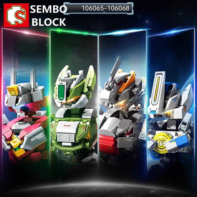 Sembo-飛行機ロボットモデル,ビルディングブロック,子供のおもちゃ,誕生日プレゼント,長い3月5日,発光メカコレクション,J-20,手の置物