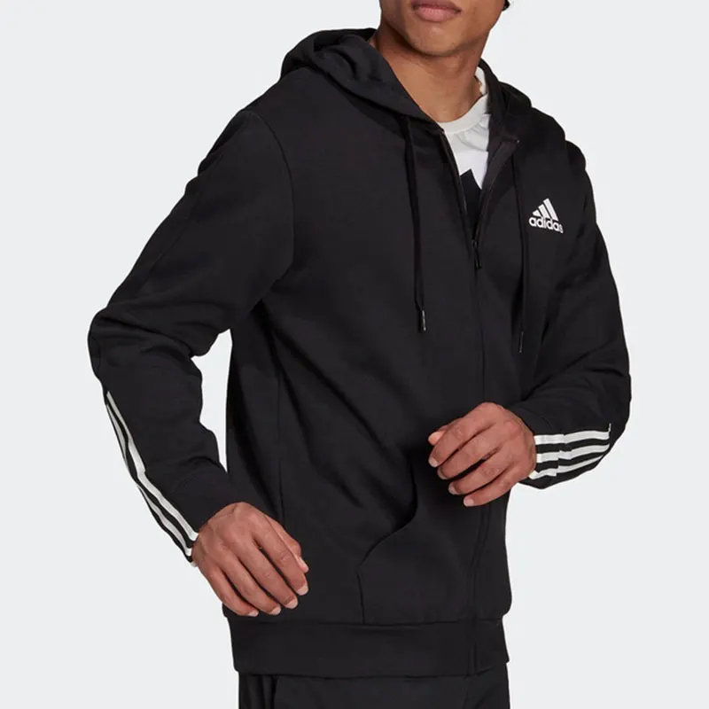 سترة صوفية عصرية بغطاء للرأس للرجال موسمية أصلية جديدة من أديداس GS1581