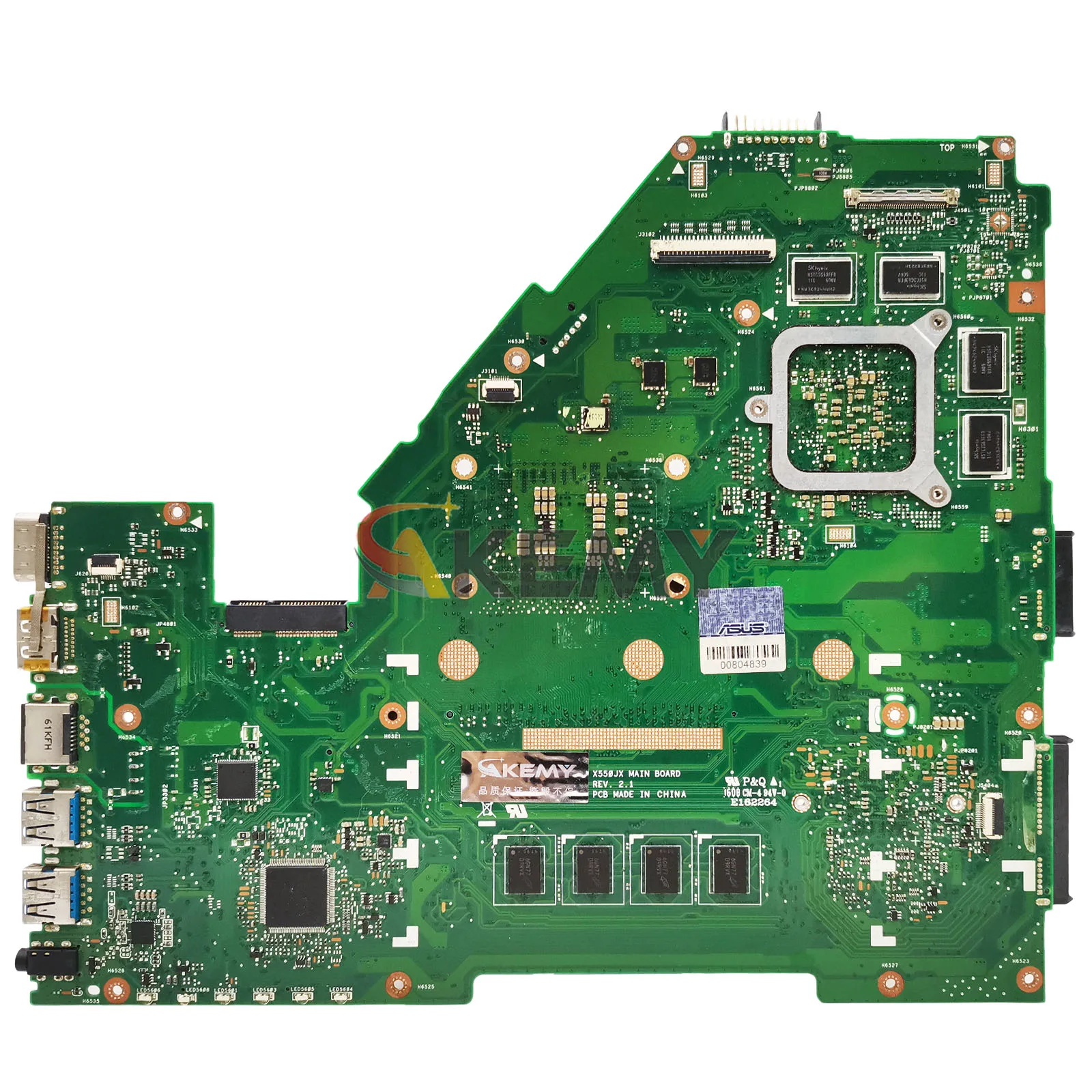 X550JX Laptop Motherboard For ASUS VivoBook K550J FX50J X550JD X550JK X550J X550JF W50J A550J F550J Mainboard With  i3 i5 i7 CPU