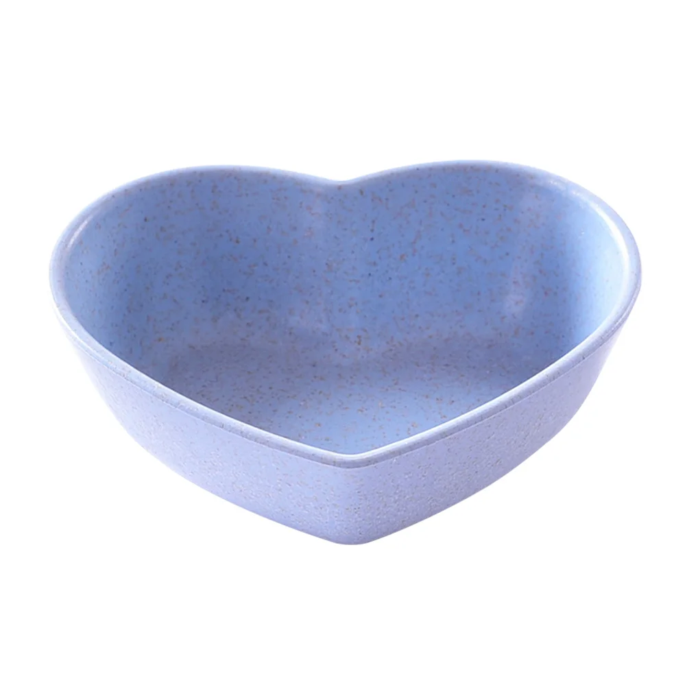 

4 Pcs Heart-shaped Seasoning Dish Condiment Plate Dipping Sauce Bowls Pink Ceramics Food Cute Dishes
