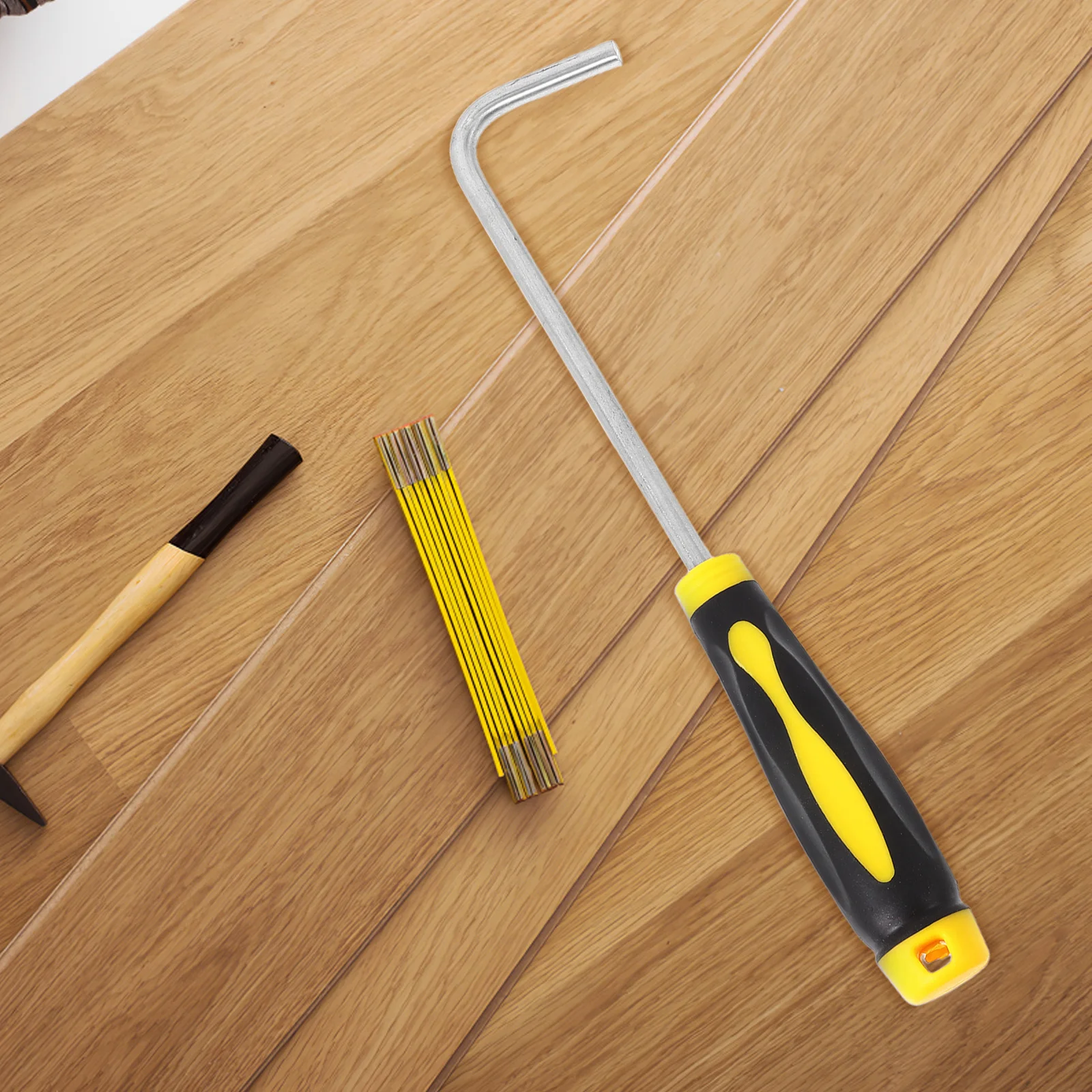 マンホール蓋リフティングツール ローラーシャッタードアフック ラバーグリップ ヘビーデューティリフター 簡単操作 高耐荷重