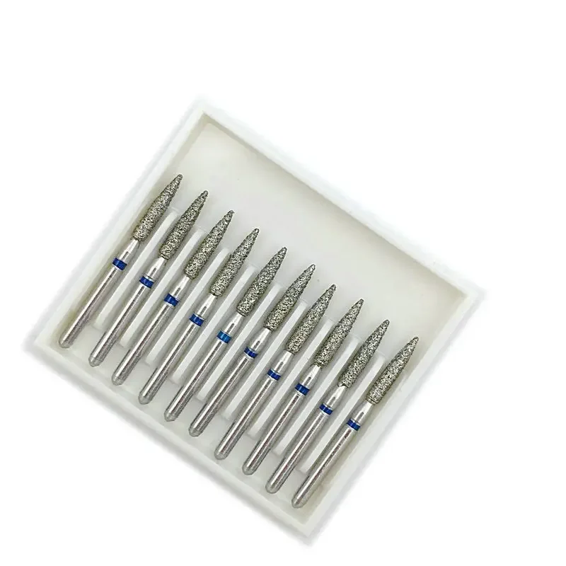 1 box dentystyczne wiertła diamentowe wiertła średnie FG 1.6mm dla szybka prostnica turbiny laboratorium dentystyczne Instrument dentysta narzędzie