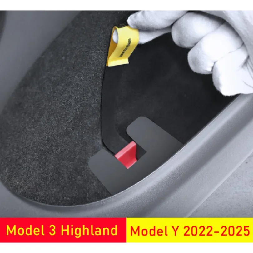 For Tesla Model 3 Highland Model Y 2022-2025 Rear Door Mechanical Switch Handle Emergency Puller Stripe Wire Rope Accessories