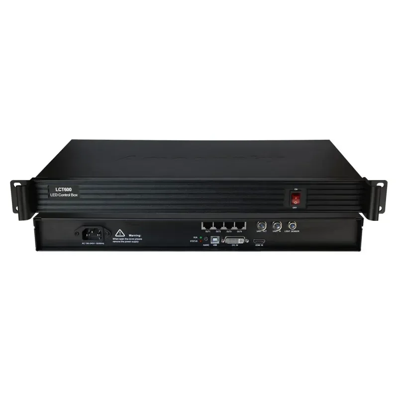 Amoonsky LCT600 Led Display Play Sender Box With MSD600 Similar MCTRL600 For MSD300 Sending Card Support Four RJ45 Inputs