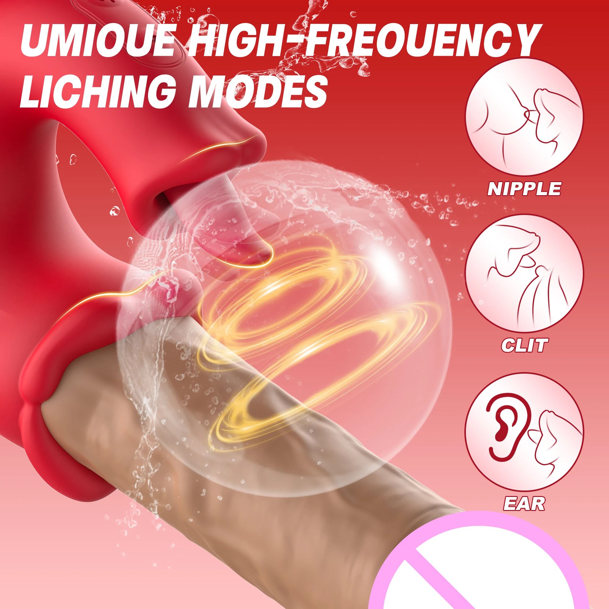 Thrusting اللسان لعق الهزاز 10 اهتزاز قوي واقعية دسار الشرج G بقعة البظر المهبل محفز الجنس لعب للإناث