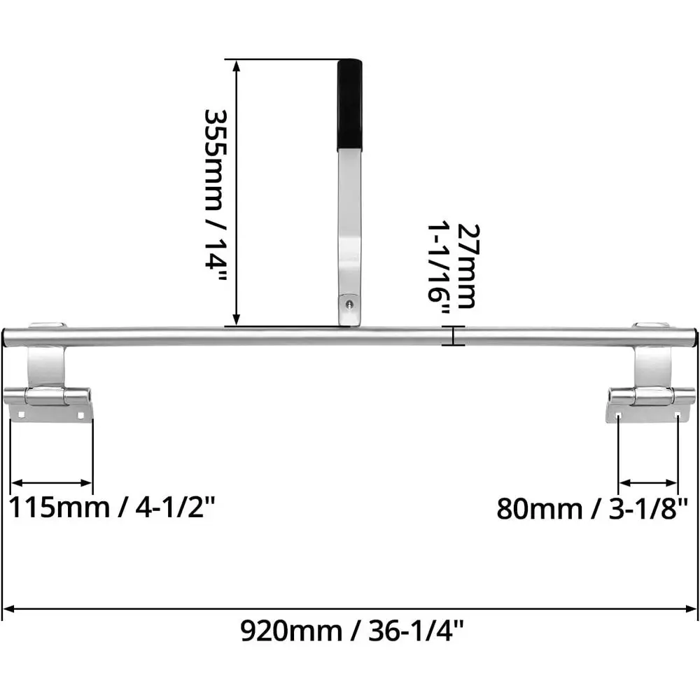 Cargo Trailer Cambar Cam Bar Lock, 2er-Pack 36" Trailer Door Latch Cam Bar, verzinkt, für klappbare Ramp Door, RV Hauler Fold Dow