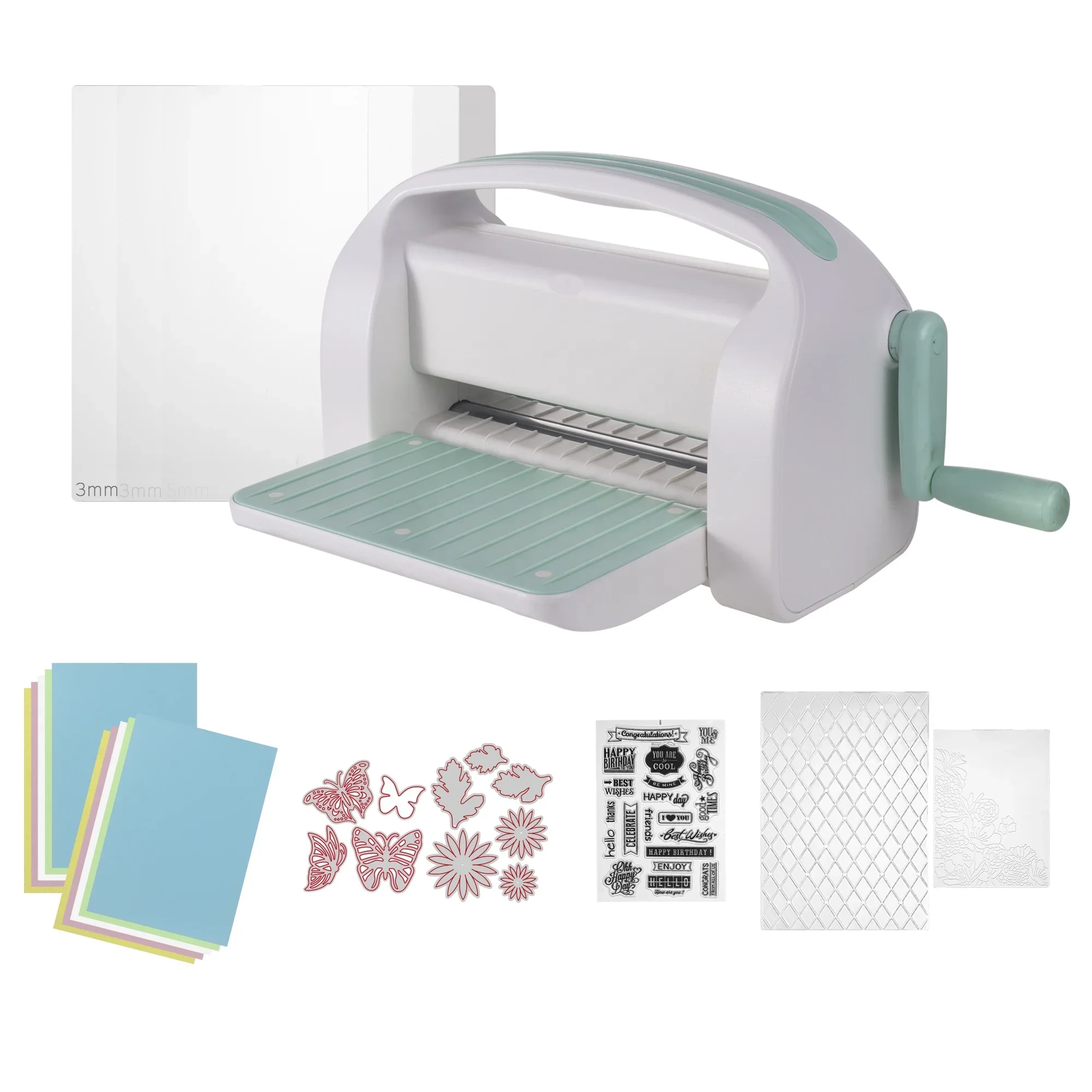 9inch openning A4 Manual Die Cutting and Embossing Machine Perfect for Invitations, Birthday Cards, Greeting Cards