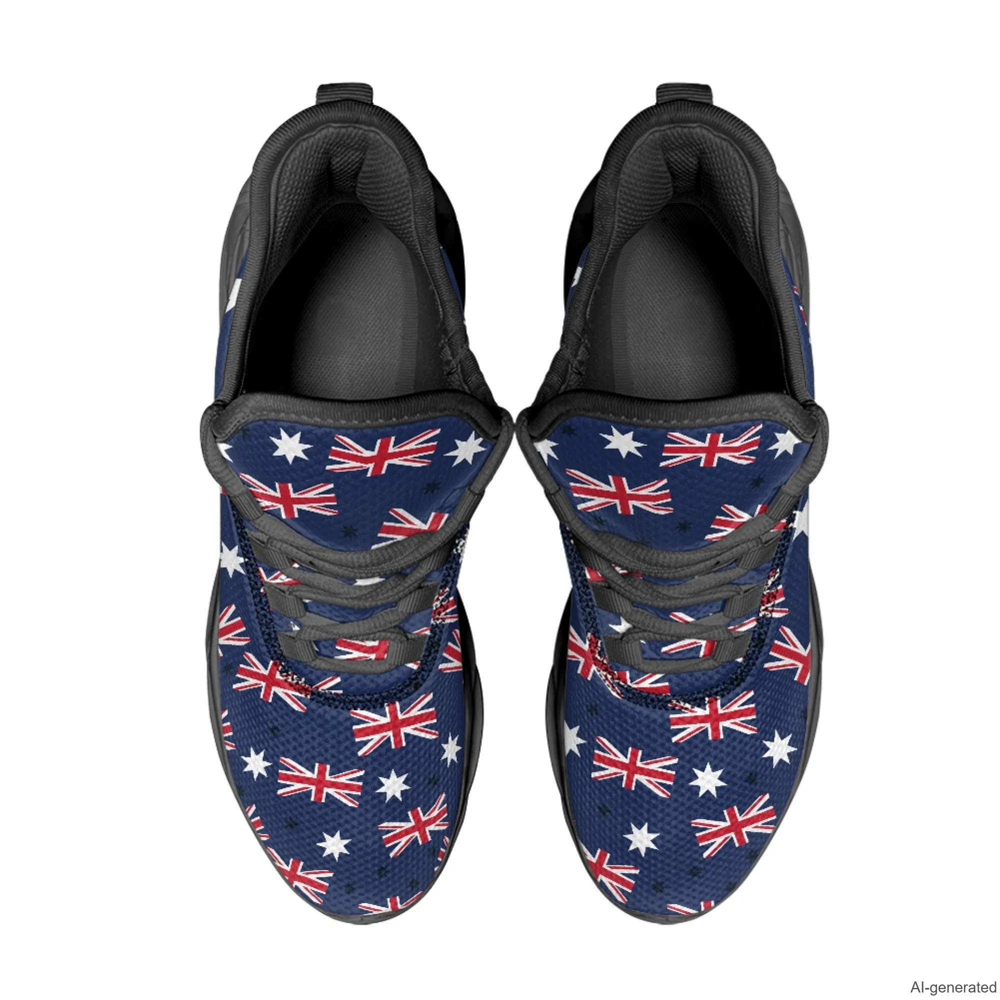 XIXIRIMIDO Max Soul Shoes Australian Flag Print Running Shoes for Men Casual Fashion Women Snakers Walking Shoes 35-48
