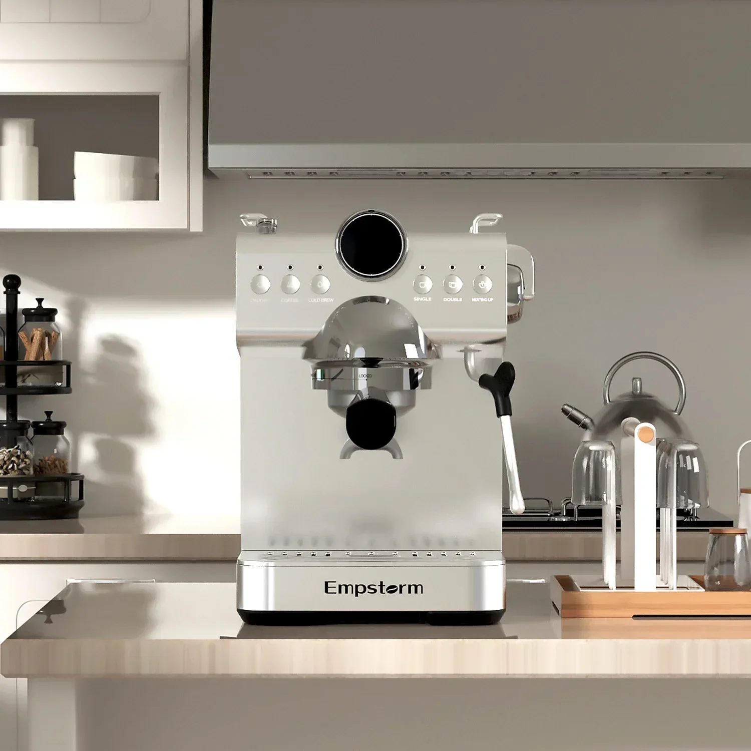 Empstorm Extraction Machine Intelligent Electric 120v Professional Cold Brew Espresso Coffee Machine With Manual Instruction