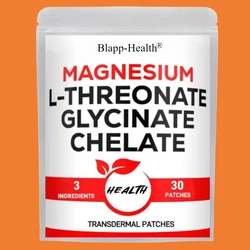30 Patches 3 In 1 Magnesium L-threonate Transdermal Patches With Magnesium Glycinate & Magnesium Chelate