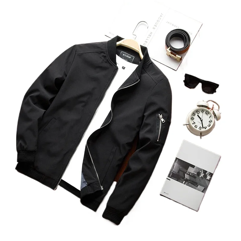 

Autumn Spring New Men's Bomber Jacket Male Casual Streetwear Hip Hop Slim Fit Pilot Coat Men Clothing Plus Size 6XL