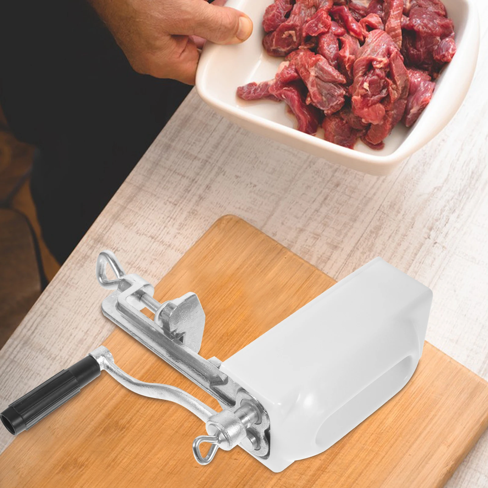 

Meat Tenderizer Machine Stainless Steel Housing Effortless Meat Cuber Fast Puncture Dual Side Piercing Easy Clean