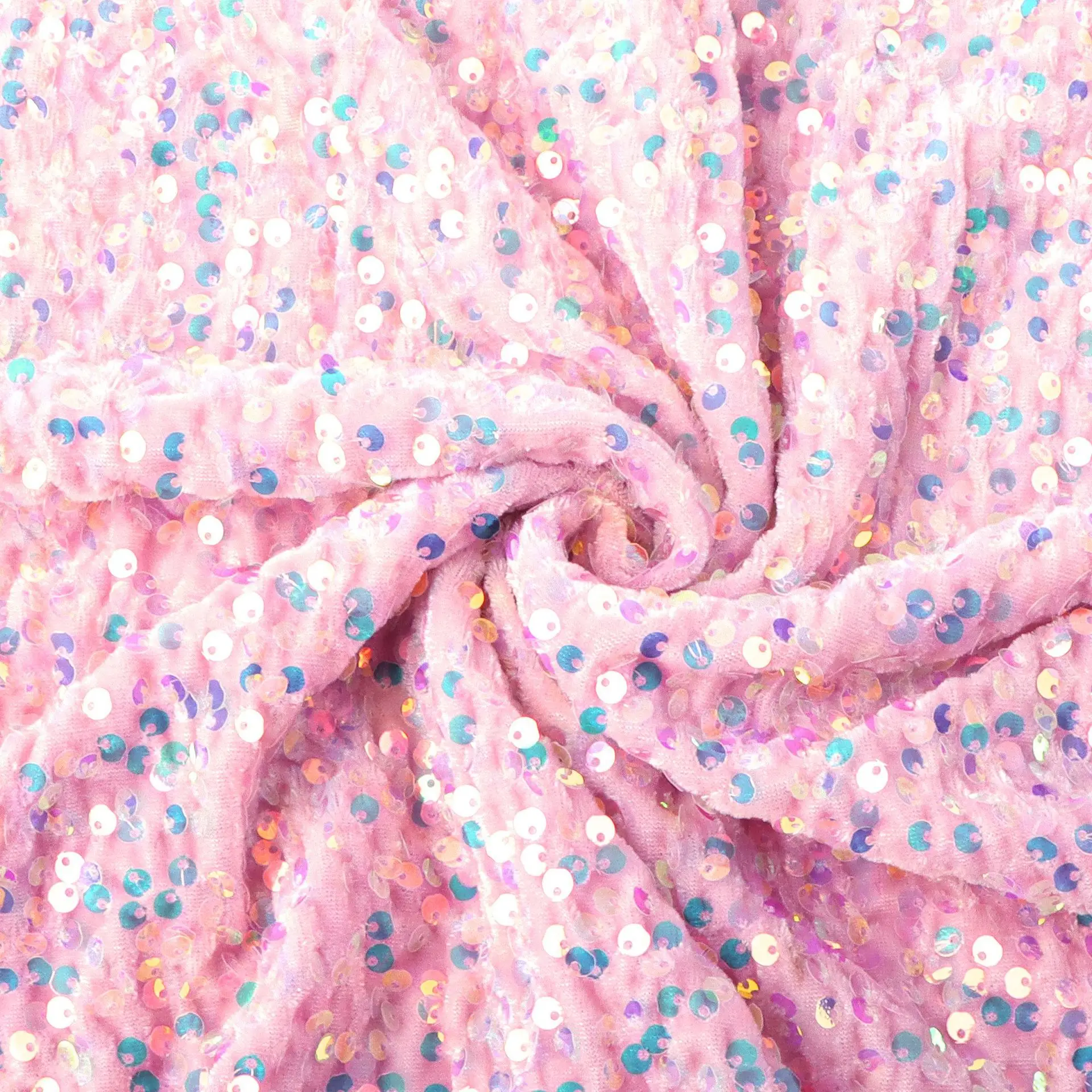 35 Color Big Circle Dense Sequin Fabric For Evening Dress Lace Material Glitter Tissus Elatic Thick Velvet Embroidered Fabric