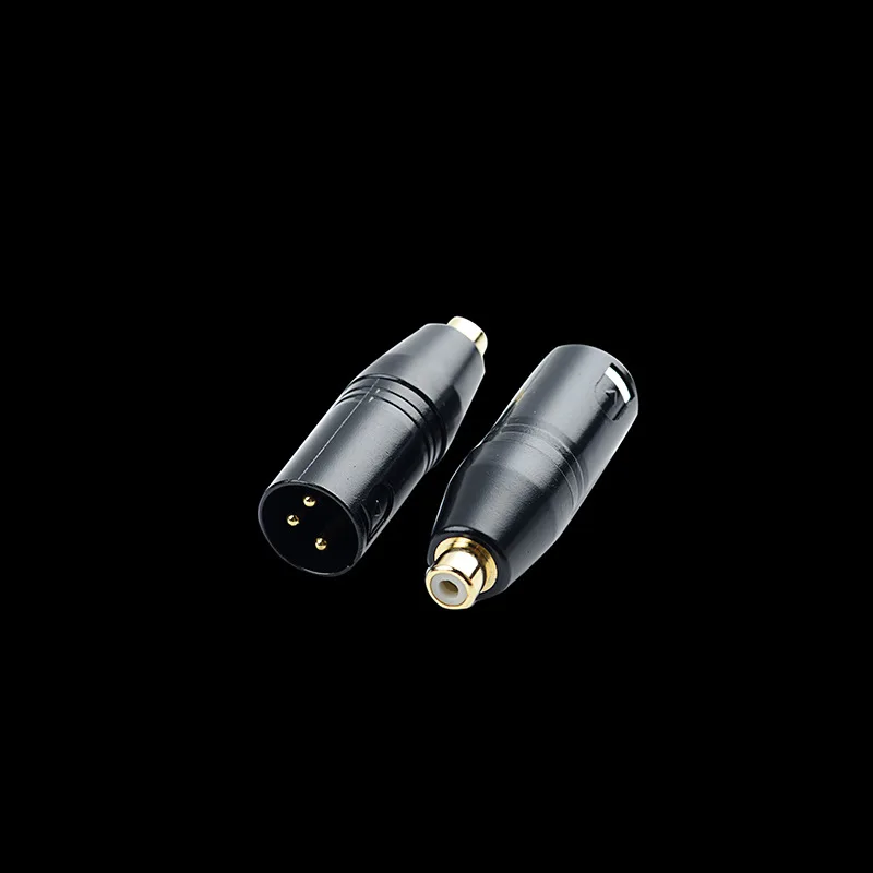 Gold Plated XLR 3PIN Female Male To Rca 3-core  RCA Female Plug Audio Microphone Adapter Plug