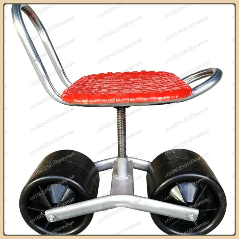 

Lazy car picking planting trimming rotating mobile lazy stool working bench lifting folding stool upgraded greenhouse