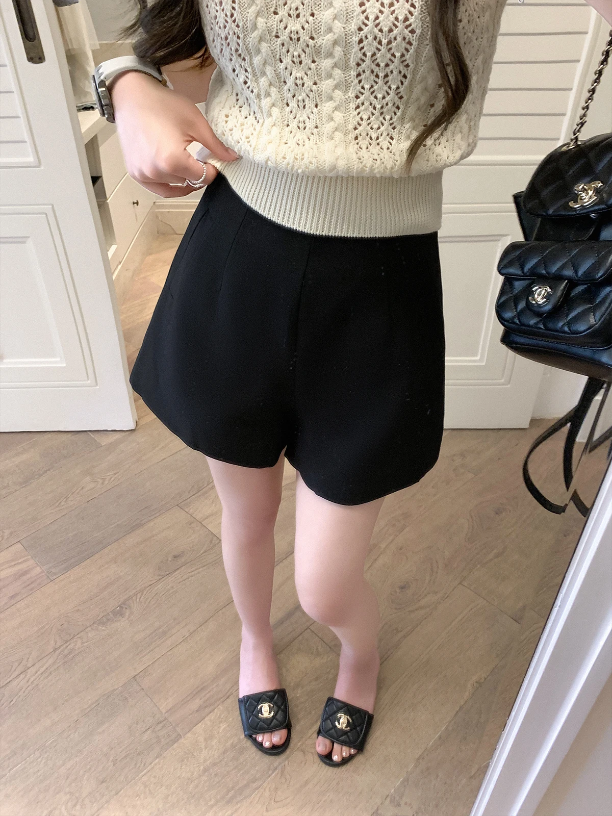 

Женские повседневные универсальные брюки Cchen Chens с высокой талией, широкими штанинами и карманами, идеально сшитые, летняя коллекция 2025