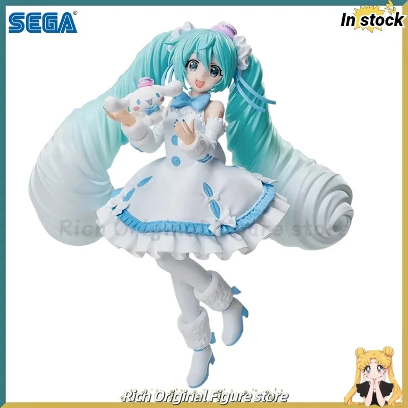 【en-stock】original-luminasta-hatsune-miku-co-branded-cinnamoroll-vestido-blanco-ver-modelo-de-figura-de-anime
