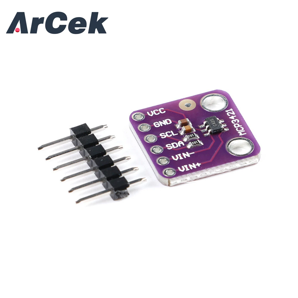 MCP3421 I2C SOT23-6 delta-sigma ADC Evaluation Module Board For PICkit Serial Analyzer Module GY MCP3421