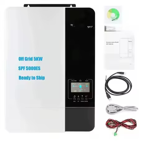 Growatt 5KW Off Grid Solar Inverter Pure Sine Wave SPF 5000ES With MPPT Solar Controller With WIFI
