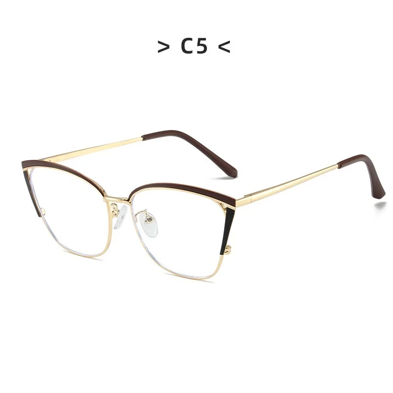 2024 Cat Eye Glasses Clear Frame Women Fashion Transparent Myopia Optical Glasses Frame Cat Eyeglasses Frames female Spectacle