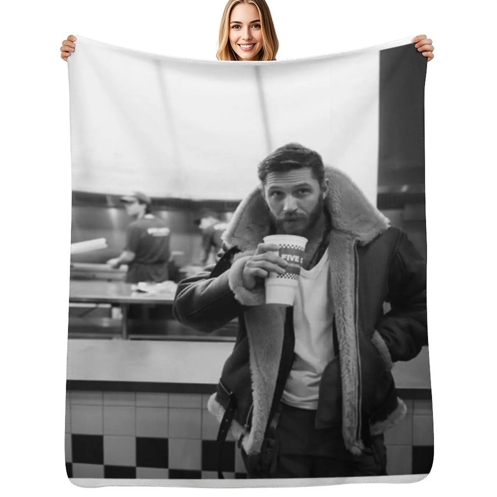 

Tom Hardy Throw Blanket Cozy Throw Blanket for Bed Sofa Chair