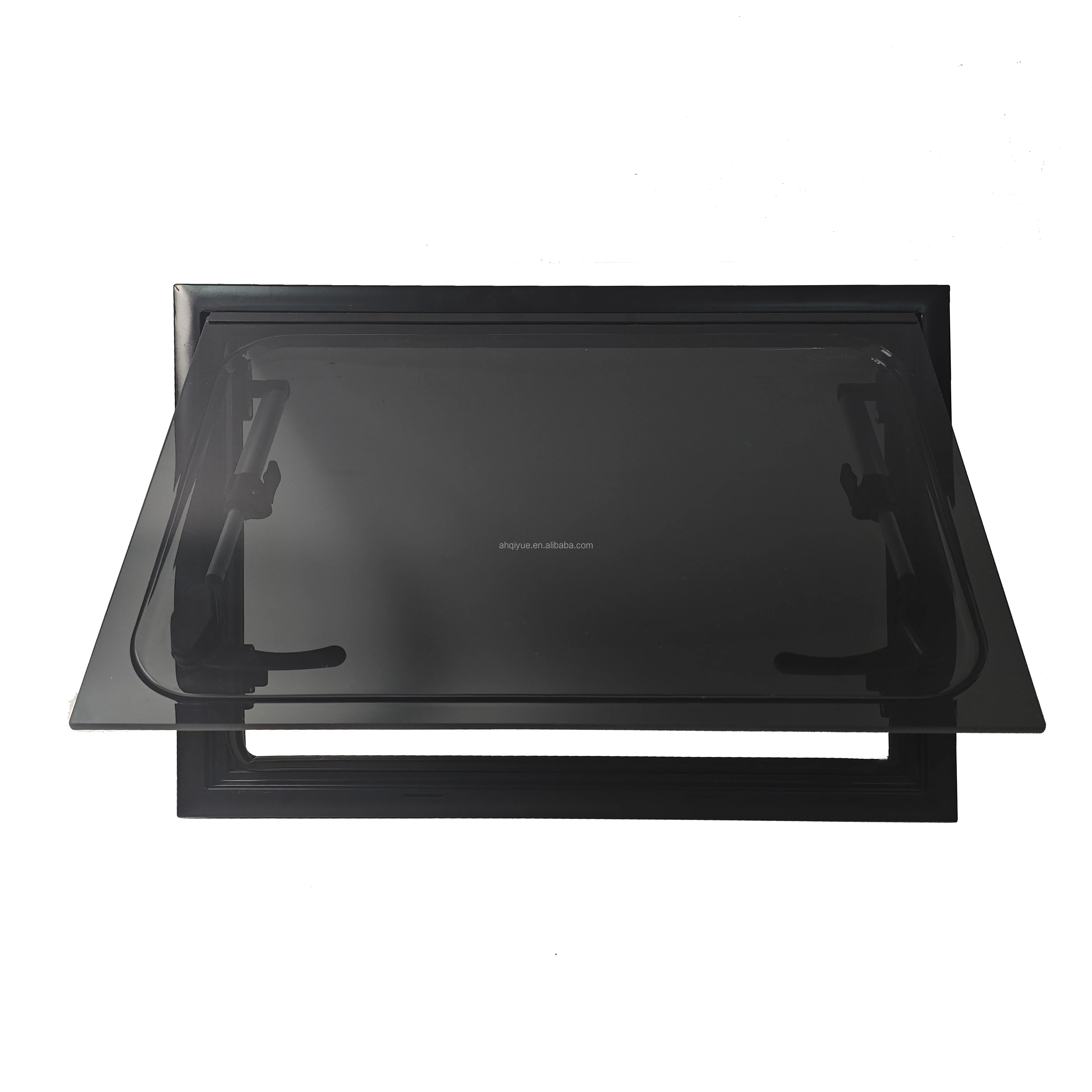 

1200x800mm Wholesale Transparent Gray Glass RV Window with Aluminum Hinge Flat Exterior Design for Caravans Accessories