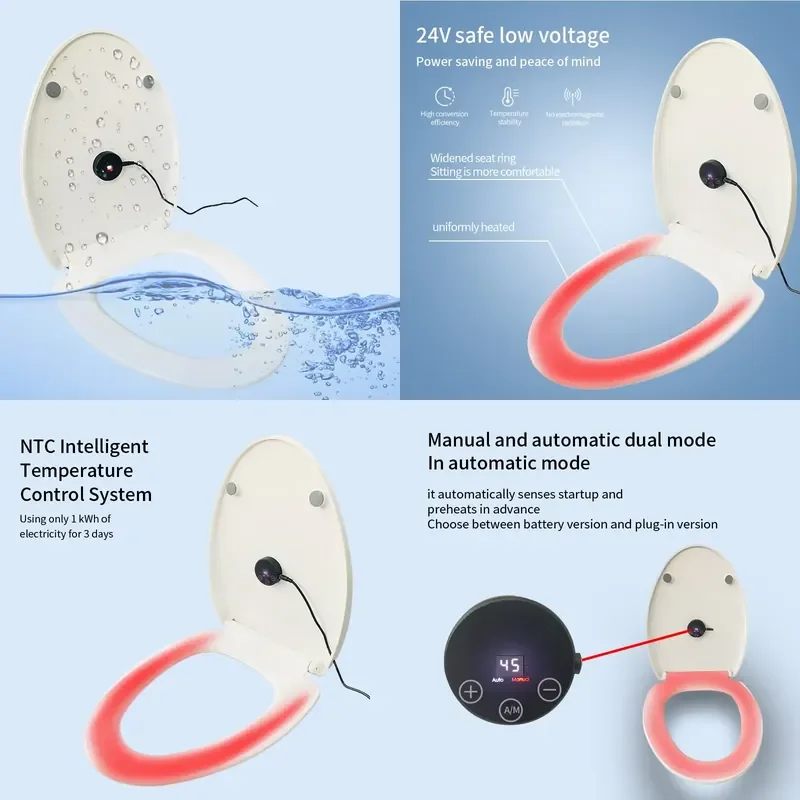 

【CHIMU HOME】 Smart Toilet Lid with Digital Display for Heat Toilet Seat OEM ODM Professional Manufacturers