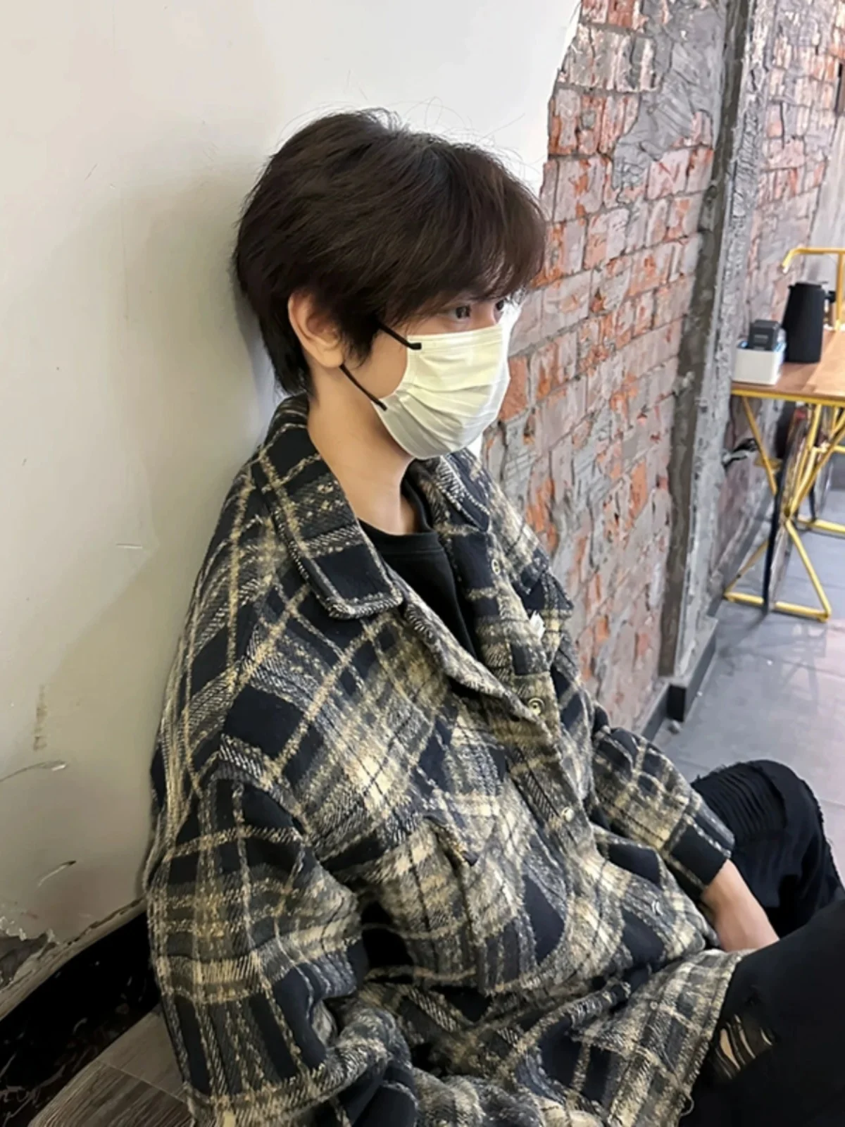 

Мужская теплая куртка Cleanfit в клетку для осени и зимы, модная рабочая одежда в американском стиле, молодежная, свободного кроя, с длинными рукавами