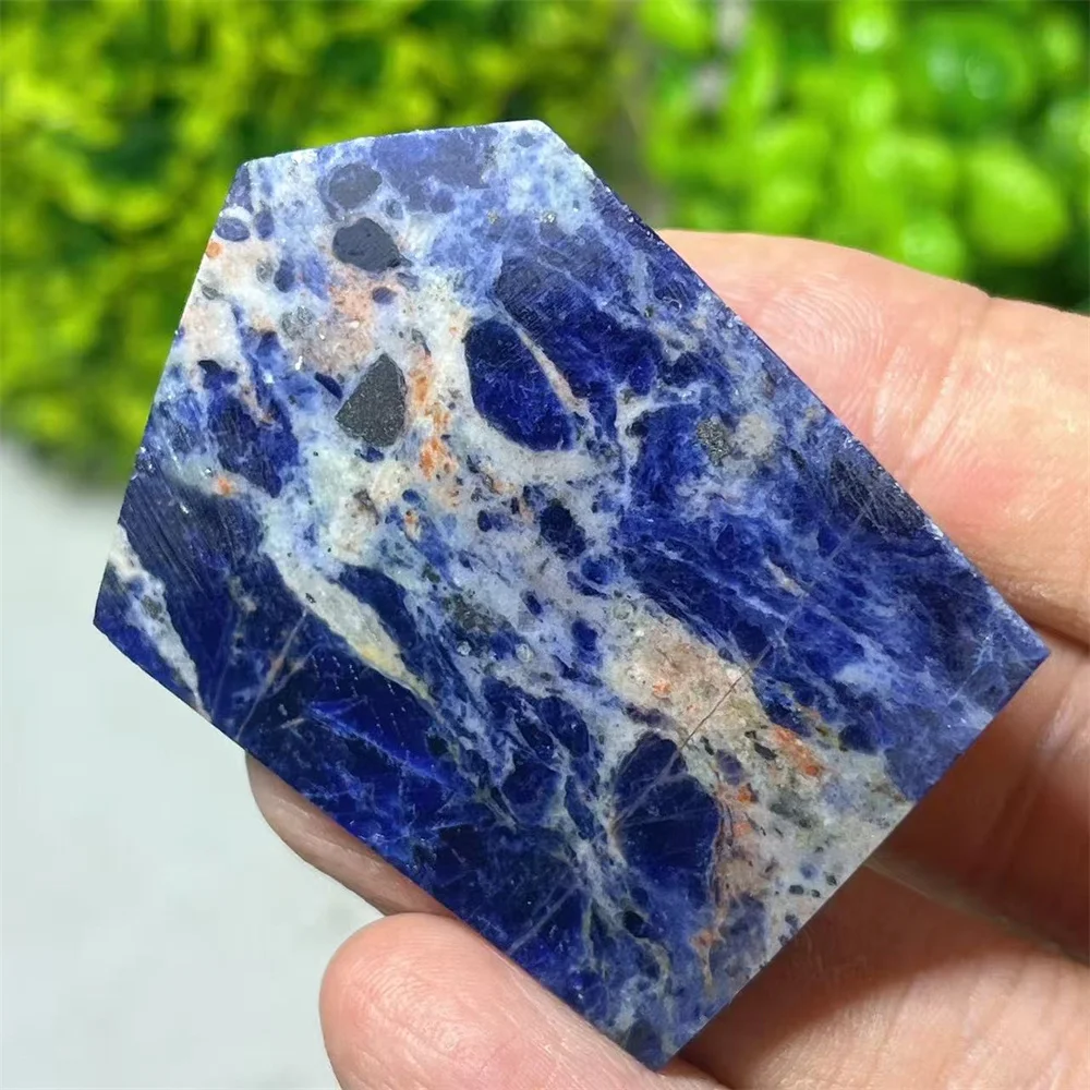 Crystal Natural Sodalite Free Frorm Crystal Natural Stone Quartz Specimen Gialla desktop decoration meditazione spiritual