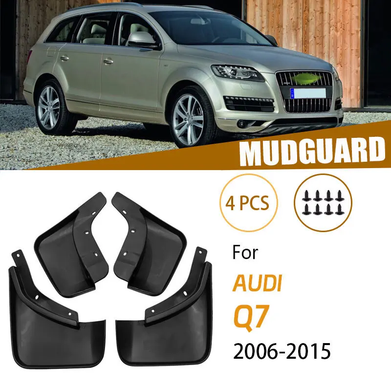 

Для Audi Q7 4L 2006 2007 2008 2009 2010 2011 2012 2013 2014 2015 брызговик крылья брызговики авто аксессуары протектор