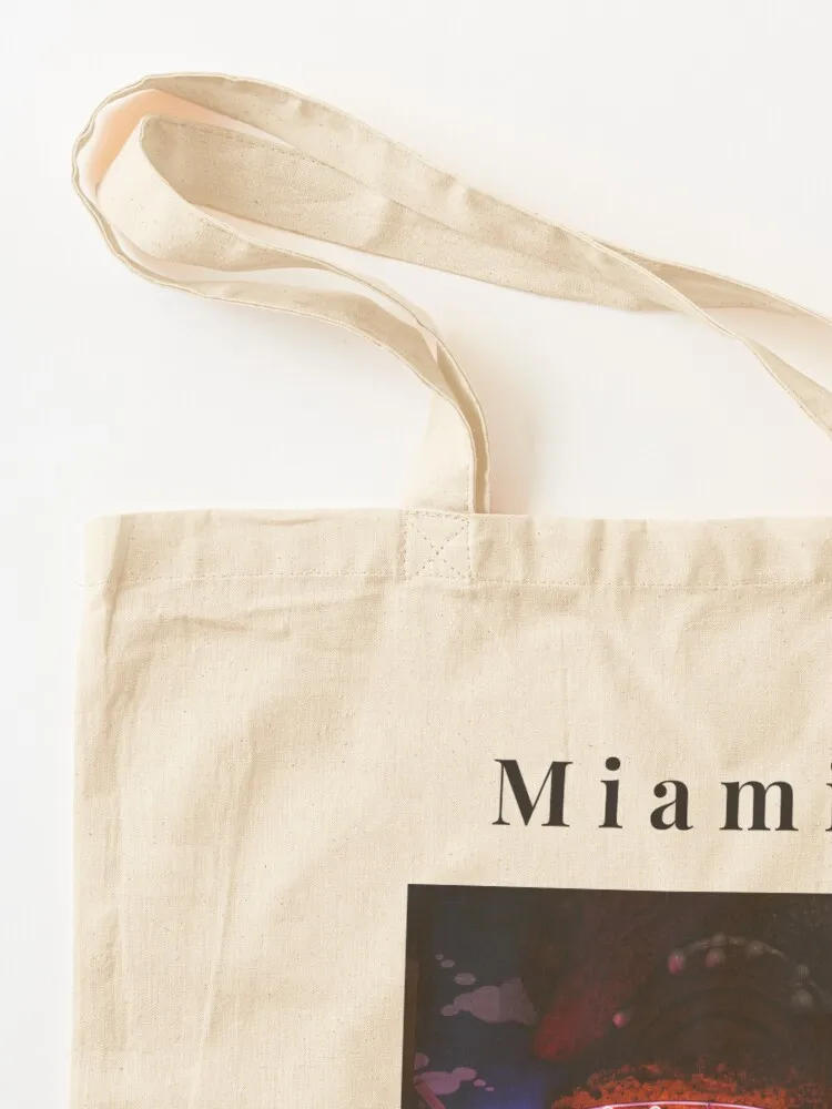 Neon Lights in Little Havana, Miami Print Tote Bag large tote bag Women bags Women's shopping bag