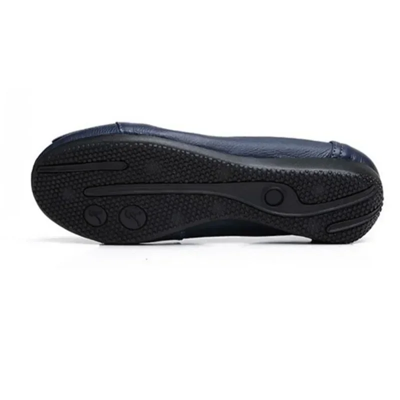 Sepatu Kulit Asli Musim Semi \ Musim Gugur Sepatu Flat Wanita Sepatu Wanita Balet Kasual Wanita Ikatan Simpul Fashion Classi Kerja Zapatillas Pria