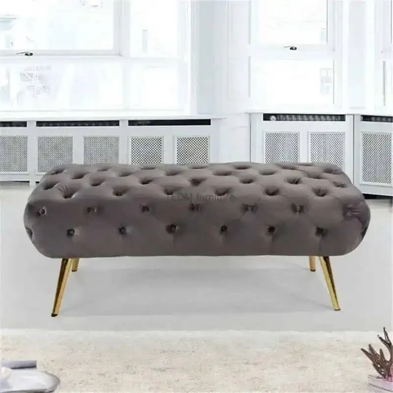 

Designer Nordic Living Home Room Sofa Stools Bedroom Bed End Stool Cloakroom Bench Clothing Store Entrance Shoe Changing Stools