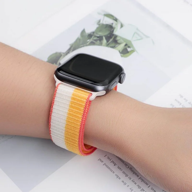Nylon armband für Apple Uhren armband 49mm 45mm 44mm 41mm 38 42mm Loop Sport Armband für Nike Iwatch 9 8 7 6 5 se Ultra 2 Armband