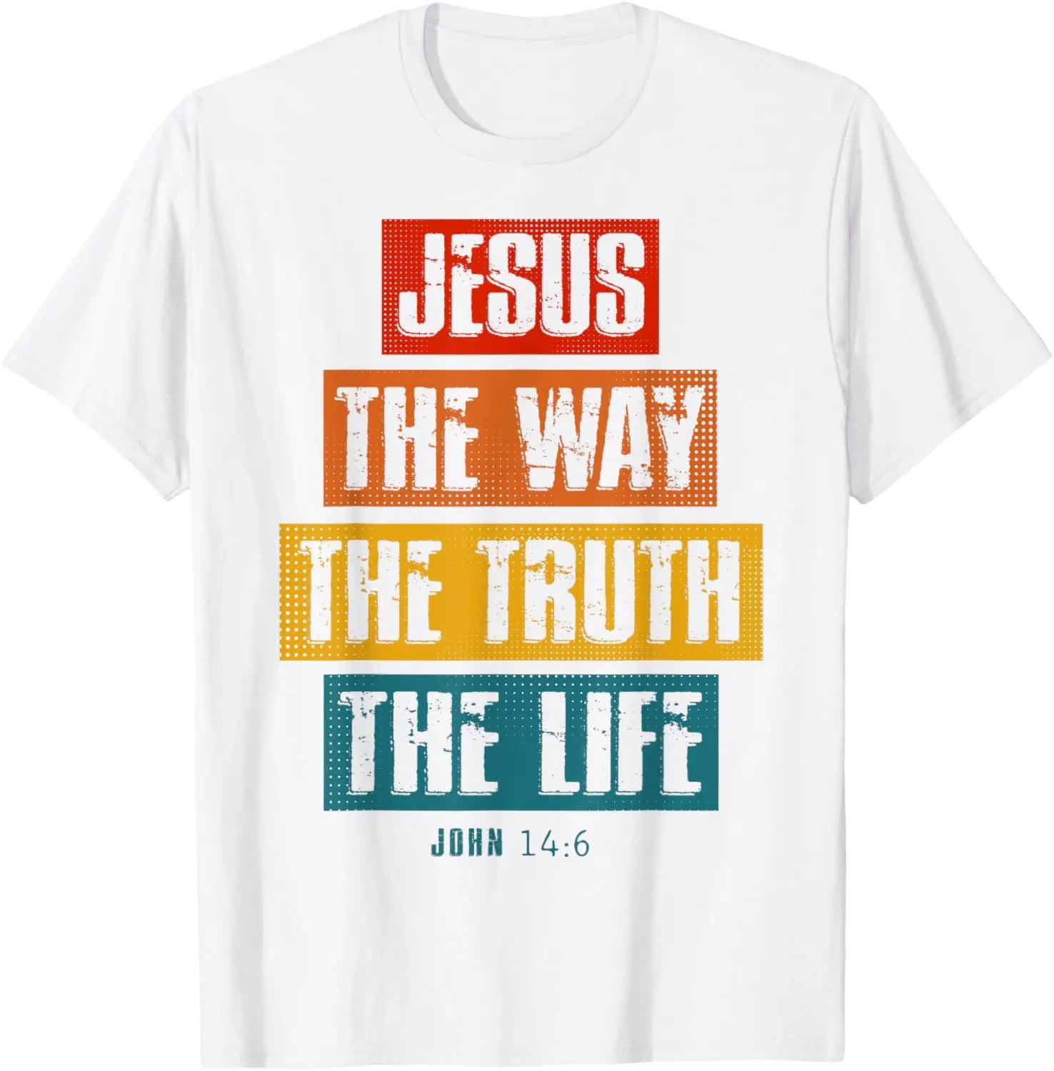 Christian T Shirt Women Men Kids Jesus The Way Truth Life T-Shirt  Graphic T Shirts  Vintage T Shirt  Camisetas