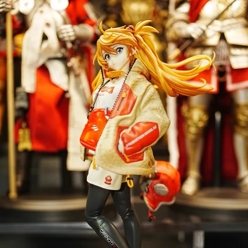 Dostępny NEON GENESIS EVANGELION EVA Asuka 25cm Czerwona Figurka Anime Model Zabawka Lalka Ozdoba Kolekcjonerska