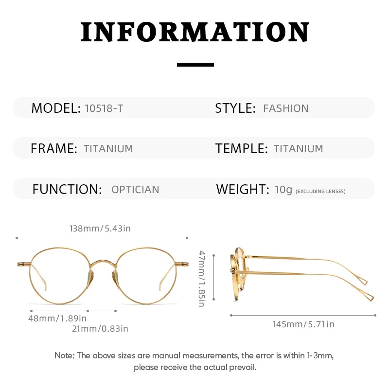 2015 جولة النظارات التيتانيوم الرجعية مربع إطارات النظارات الرجال النساء النظارات إطارات النظارات الأعمال الكورية إطار نظارات