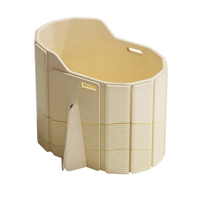 High bath bucket folding adult free installation new bathtub household adult high depth bucket