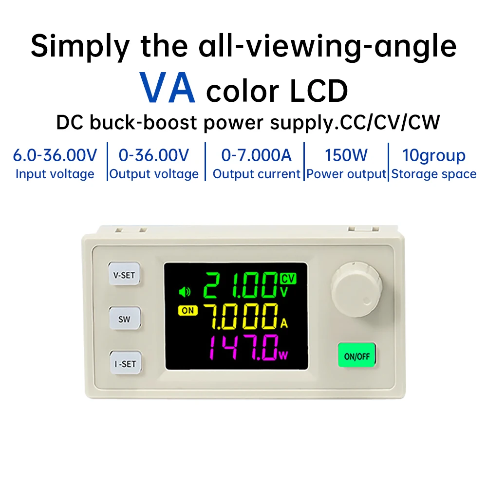 SK150X CNC DC Regulated Power Supply DC-DC Step Up/Down Bench 6-36V to 0-36V 150W Stabilized Voltage Boost Buck Converter