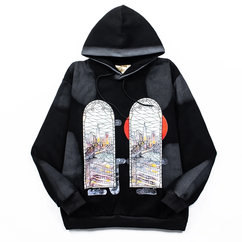 

Vintage Washed Oil Painted Baggy Pullover Hooded Hoodies Men and Women Streetwear Loose Casual Sweatshirts Oversize Fleece Hoody