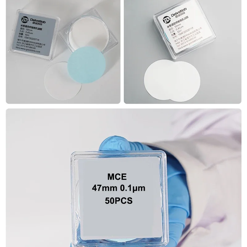 47mm 0.1um MCE Filter Membrane Water System Filter Membrane 50pcs