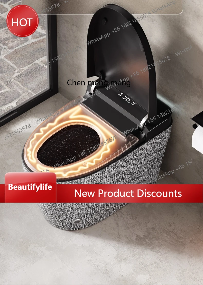 

A13 Retro smart toilet has no water pressure limit, automatic flip seat, instant hot siphon toilet