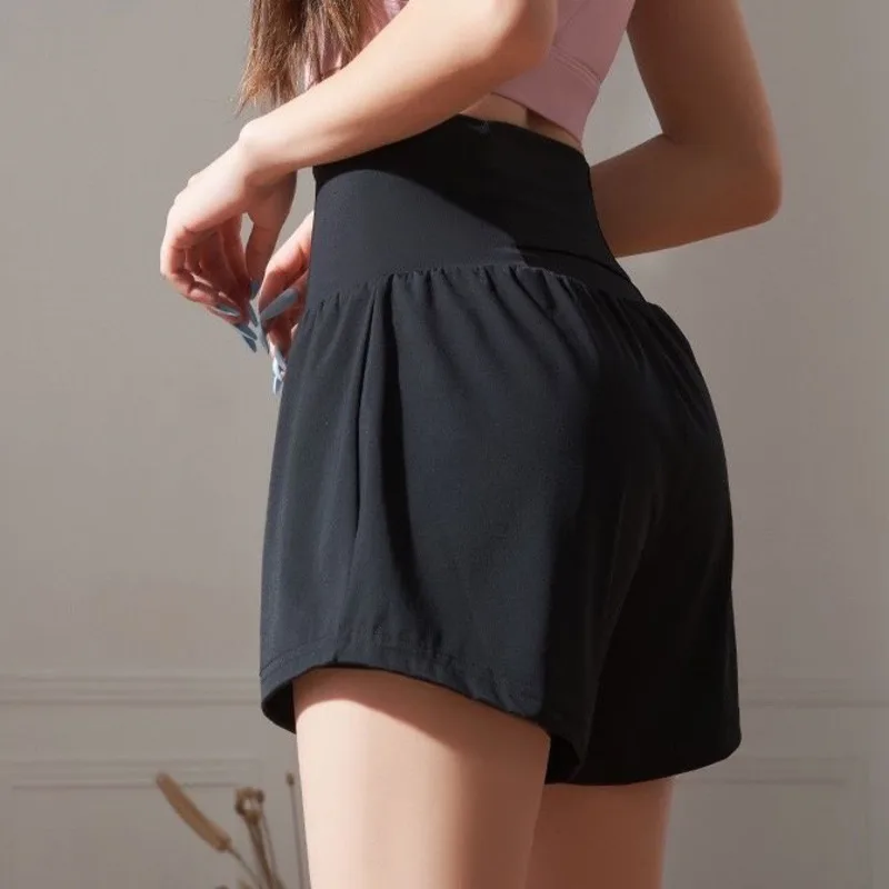 Casual High Waist Sports Short Women Summer Black White Drying Loose Fitting Running Tennis Jogging Shorts Fashion yoga Pants