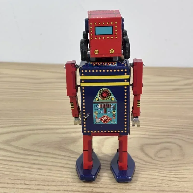 [Grappig] Collectie voor volwassenen Retro opwindspeelgoed Metaalblik Zoek- en reddingsrobot hondenauto Uurwerk speelgoedfiguurmodel vintage speelgoedcadeau