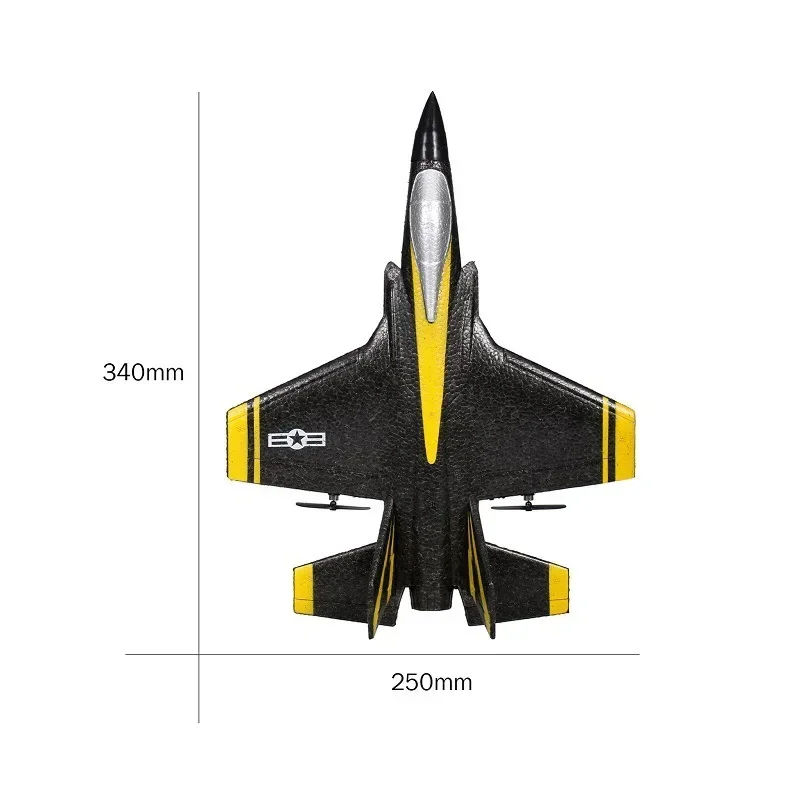 Planeador de Control remoto para niños, modelo de avión de juguete de espuma, anticolisión y resistente a caídas, 350mm, Fx635